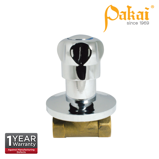 Pakai Crown Knob Handle Brass Quarter Turn Concealed Stop Valve CRW-SC
