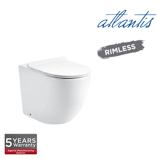 Novatec SW Milan D Back To Wall Rimless Washdown Pedestal Water Closet LT2141D   