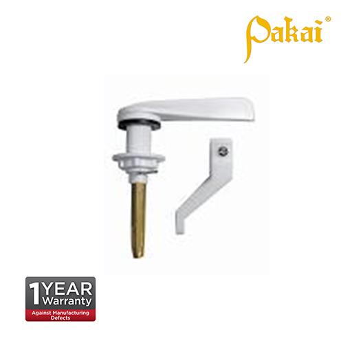 Pakai Inspire White Plastic Handle, Brass Rod F210