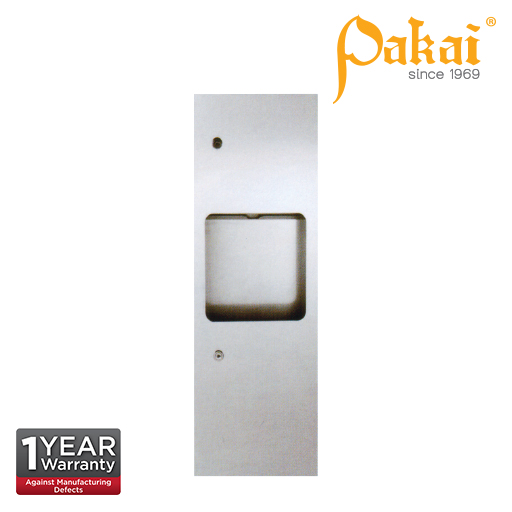 Pakai Recess Mounted Paper Dispenser with Waste Receptacles. 
